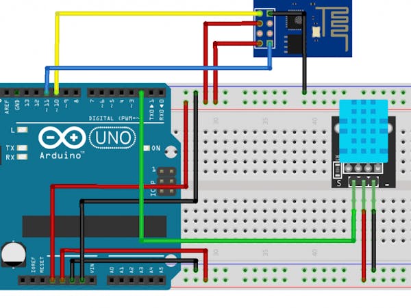 Temperature,Humidity Measurement Using Arduino with ESP8266 - Arduino ...