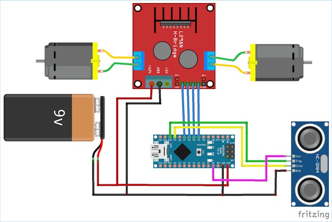 Obstacle Avoiding Robot using Arduino and Ultrasonic Sensor - Arduino ...