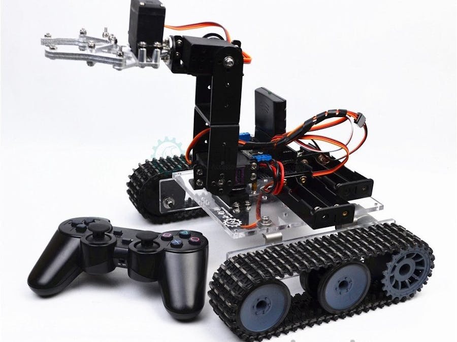 Details about   DIY 4-Dof PS2 Remote Control Tank Chassis Robot Mechanical Arm for 