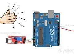 control led or relay by clap