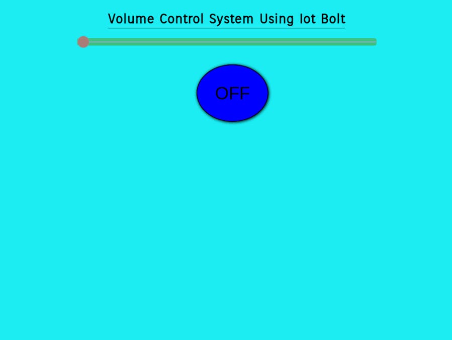 Volume Control System using Bolt Wifi Module