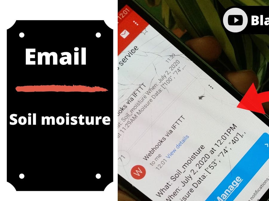 Get the Soil moisture notification from Your Email Using IFT