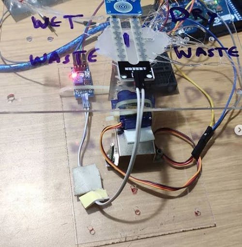 Smart Segregator that seperates Dry and Wet Waste Arduino Project Hub