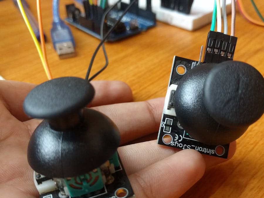 Read joysticks and move Servos!