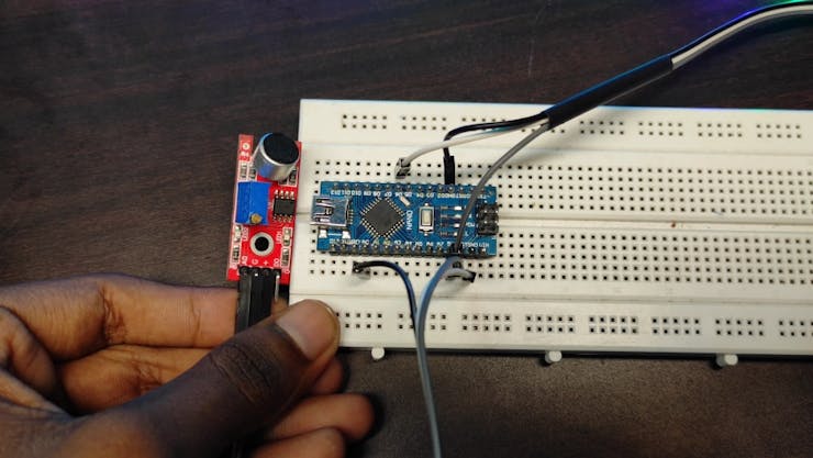 Connect Sound sensor With Arduino Nano 