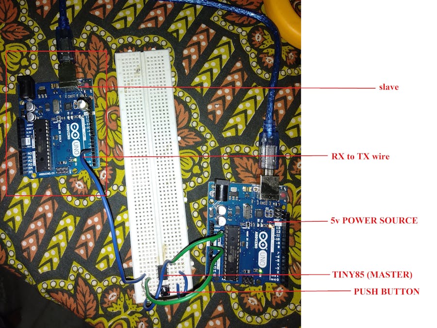 Serial Communication Using Attiny85 And Arduino Uno Arduino Project Hub 2282