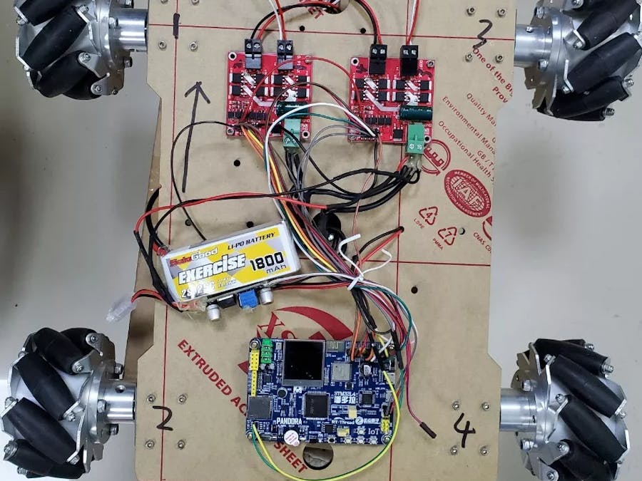 A MecaNum Wheel Car with Phone Remote Control