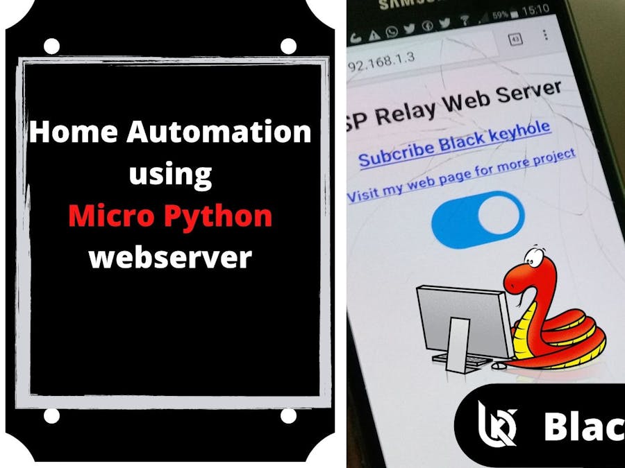 ESP8266 Web Server python Home Automation