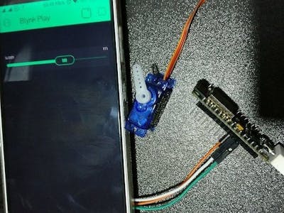 How to move micro servo using blynk