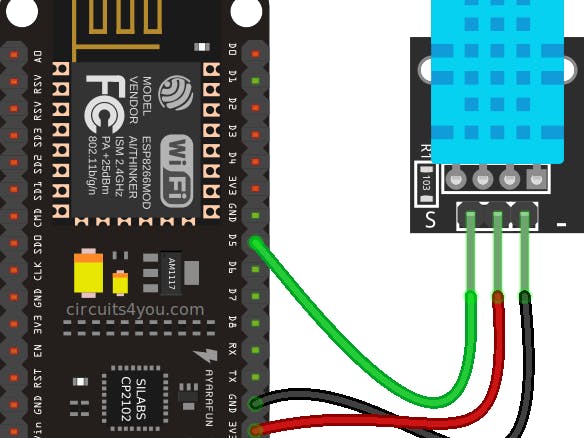 Temp And Humidity Measurement W/ Node MCU, DHT & Blynk