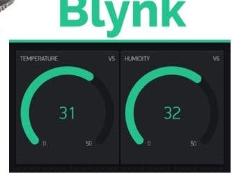 Monitoring temperature using Blynk (DHT11)