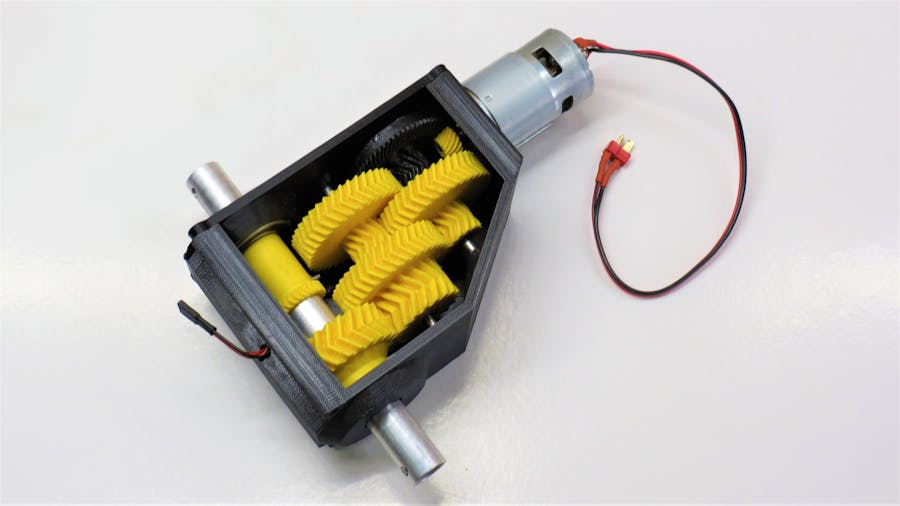 3D Printed High Torque Servo/Gearbox Version 2