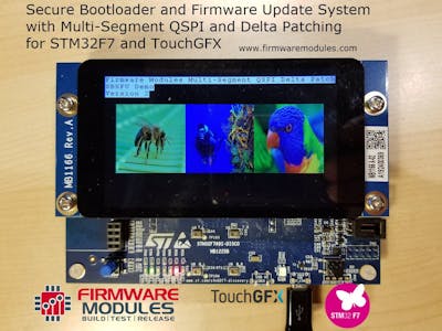 Firmware Update System for STM32F7 TouchGFX