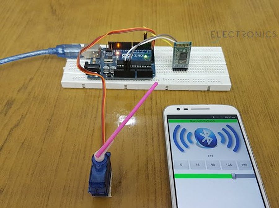 How to control servo motor from Bluetooth (Android app) 