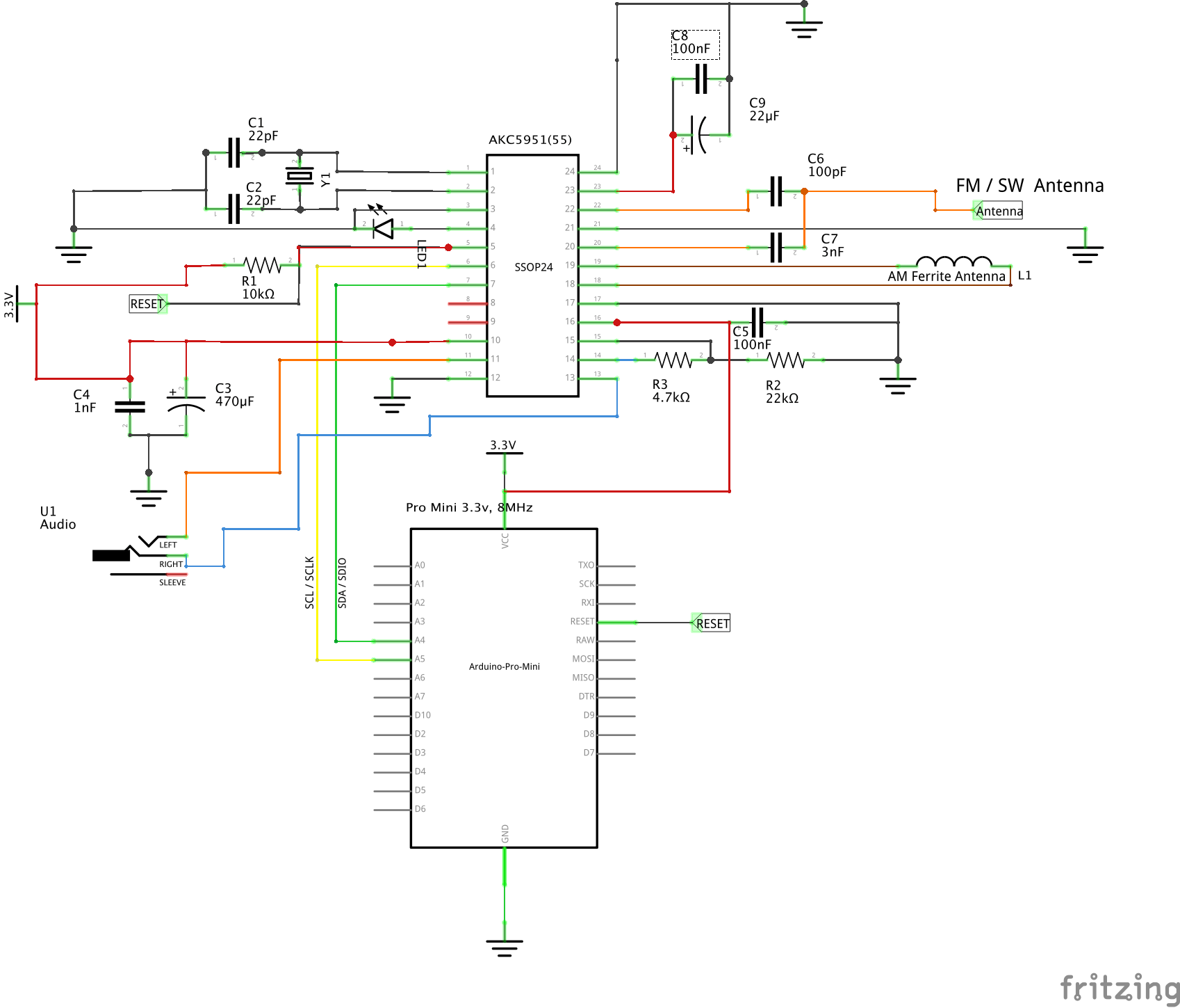 AKC695X Arduino LIbrary (LW, MW SW - AM and FM receiver) - Hackster.io