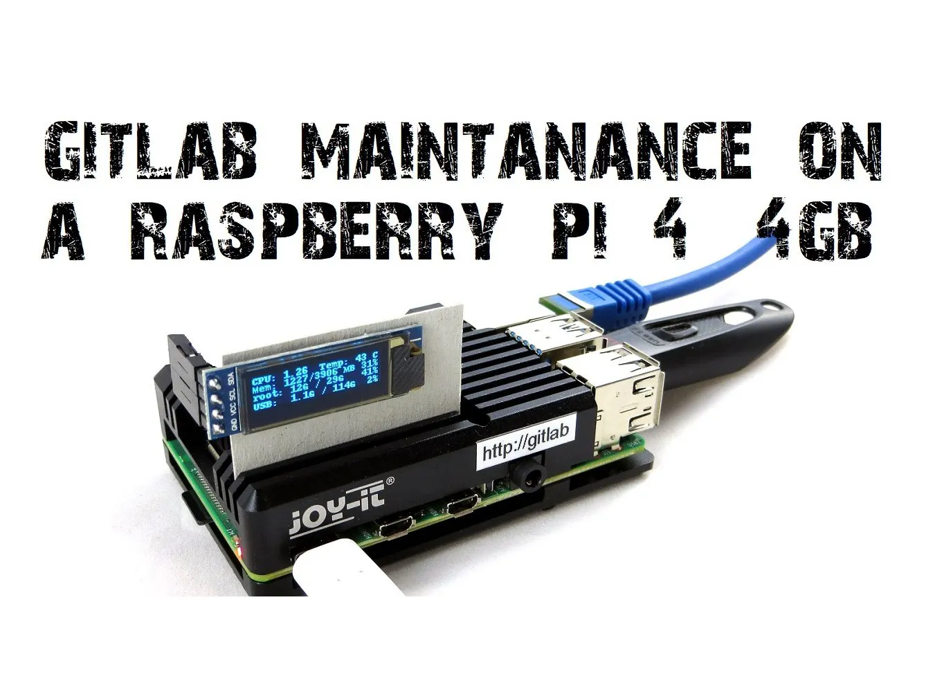 GitLab on a Raspberry Pi 4: OLED Display, Cooling, Update - Hackster.io