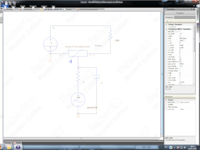 SABER RD version of a dynamic Vishay NTC thermistor