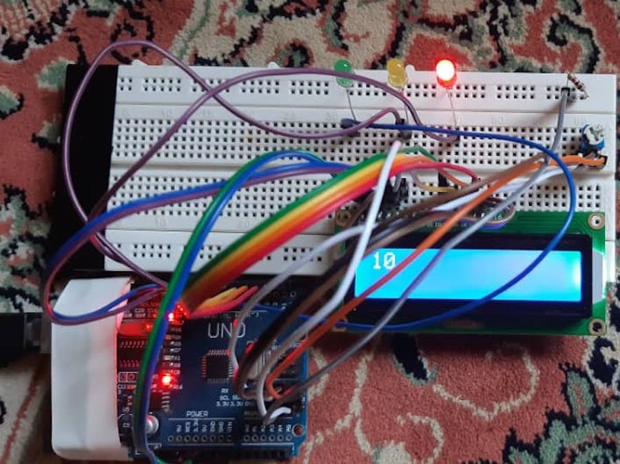 Traffic light with counter - Arduino Project Hub