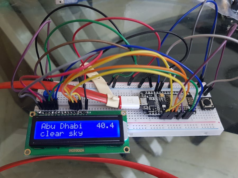 Live Weather Update with Display for Multiple Cities
