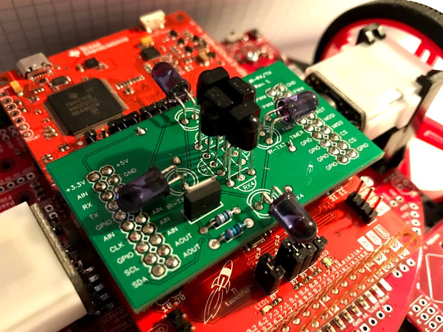 IR RX/TX BoosterPack for the TI-RSLK MAX Robot Platform