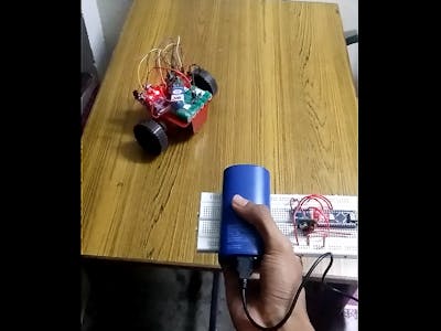 Gesture controlled robot