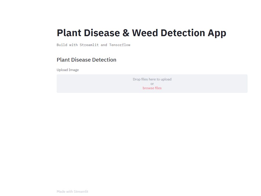 Plant disease detection using tenorflow and streamlit