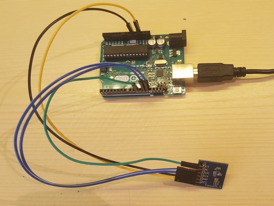 Using the Pmod ALS with Arduino Uno