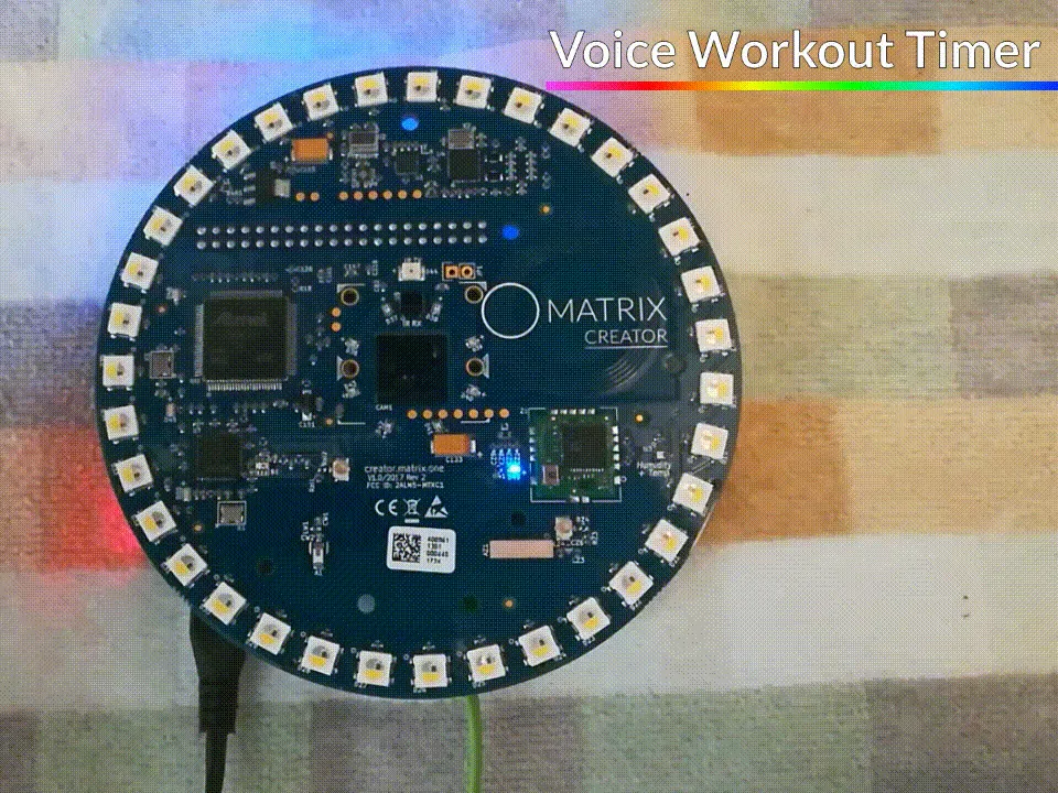 Custom Workout with Timer | Rhasspy + Matrix Creator/Voice - Hackster.io