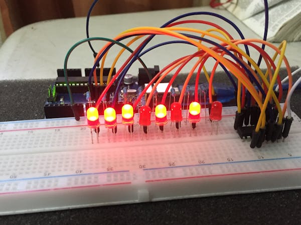 LED Decimal to Binary Converter - Arduino Project Hub