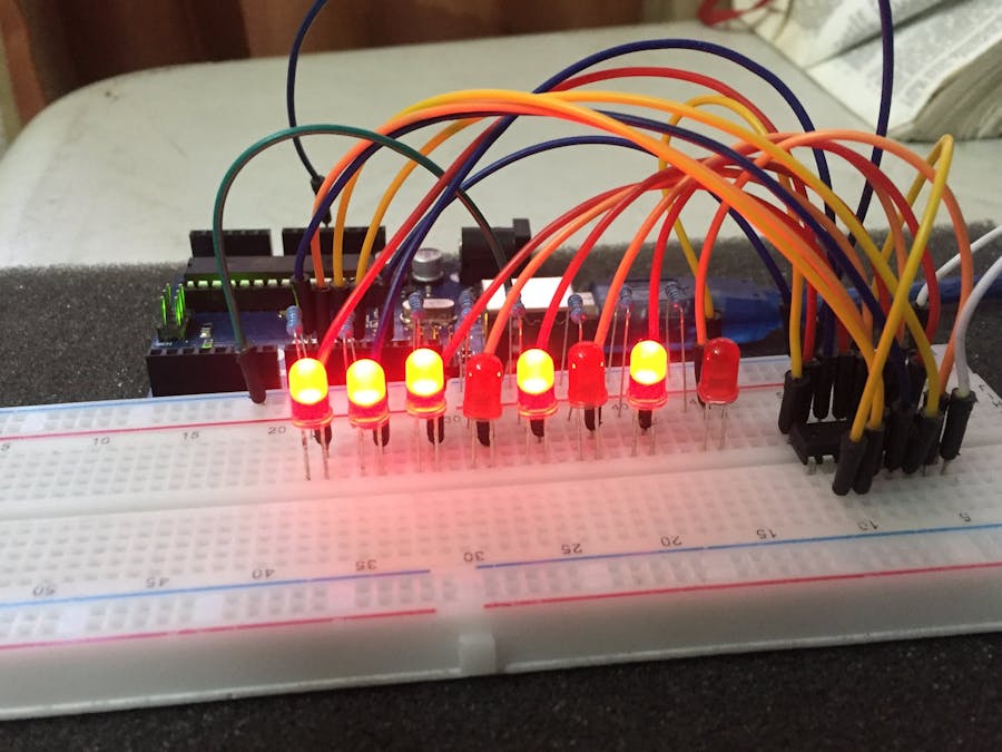 LED Decimal to Binary Converter