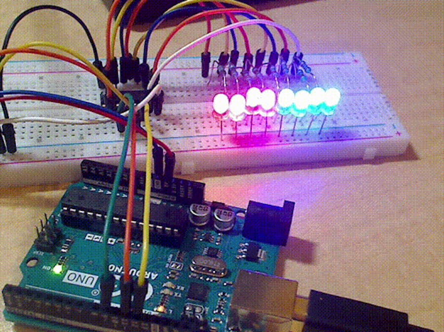 74HC595 Serial to Parallel Shift Register