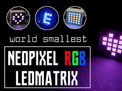 Rgb led matrix using neopixel