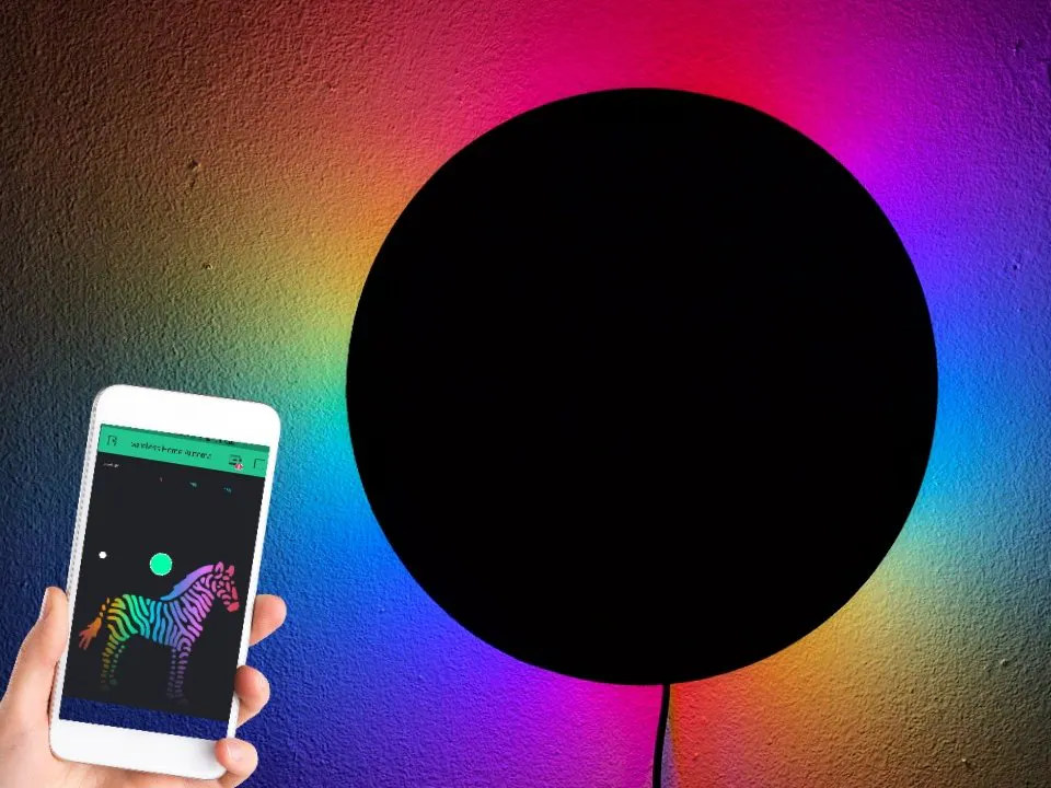 DIY Rainbow Eclipse Wall Light - Hackster.io