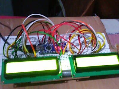 How to connect two 16*2 LCD together with arduino