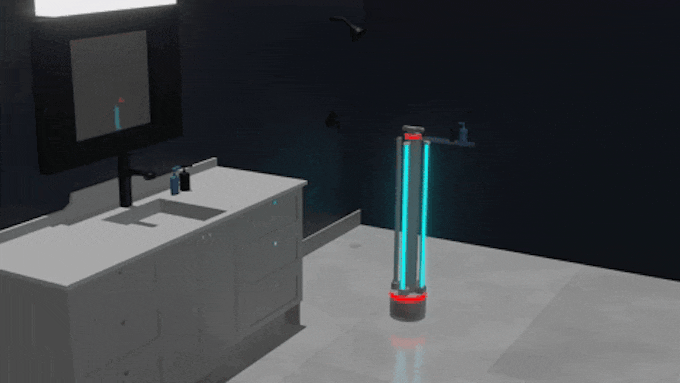 disinfection fluoresce uvc robotics autonomous robot