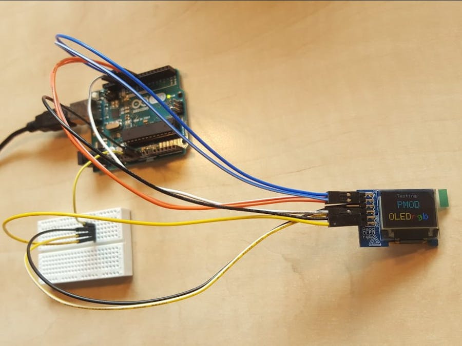 Using the Pmod OLEDrgb with Arduino Uno