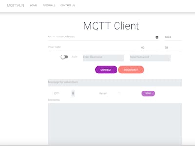 Web Based MQTT Client