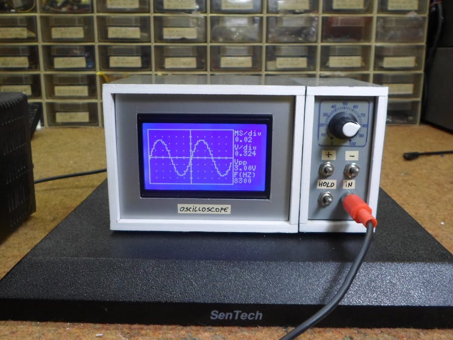DIY 10Hz-50kHz Oscilloscope on 128x64 LCD Display