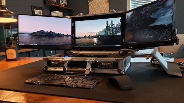 This Self-Contained Portable Command Center Features Triple Monitors ...