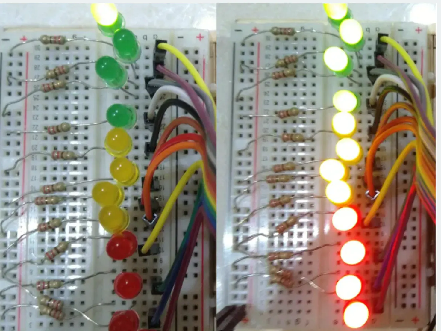LED chaser using arduino uno - Hackster.io