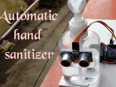 Automatic hand sanitizer using arduino