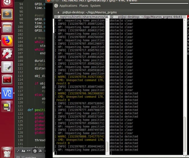 Obstacle detection using IR sensors