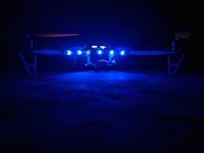 UV disinfection using drones for ware houses and stores