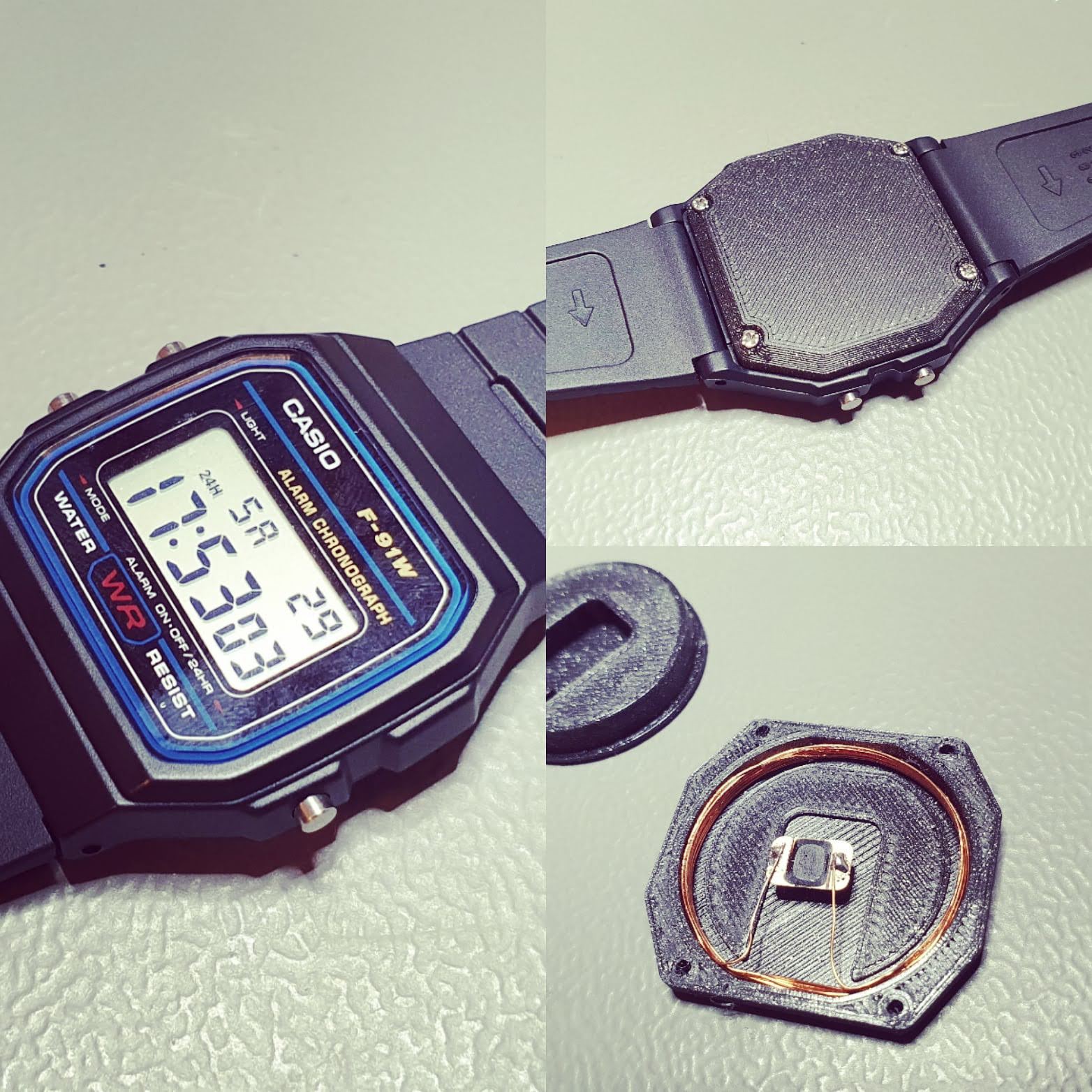 Casio f91w online case