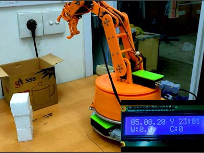 ARM Robot with weighing system