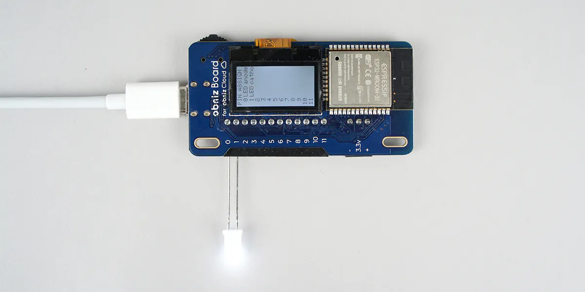 Turn on an LED [Block Program] - Hackster.io