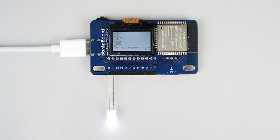 Turn on an LED [Block Program]