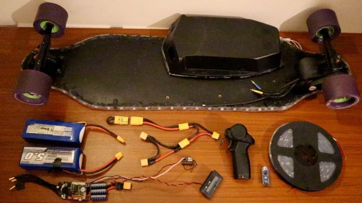 Un skate électrique 100% DIY avec une Raspberry Pi ou un Arduino