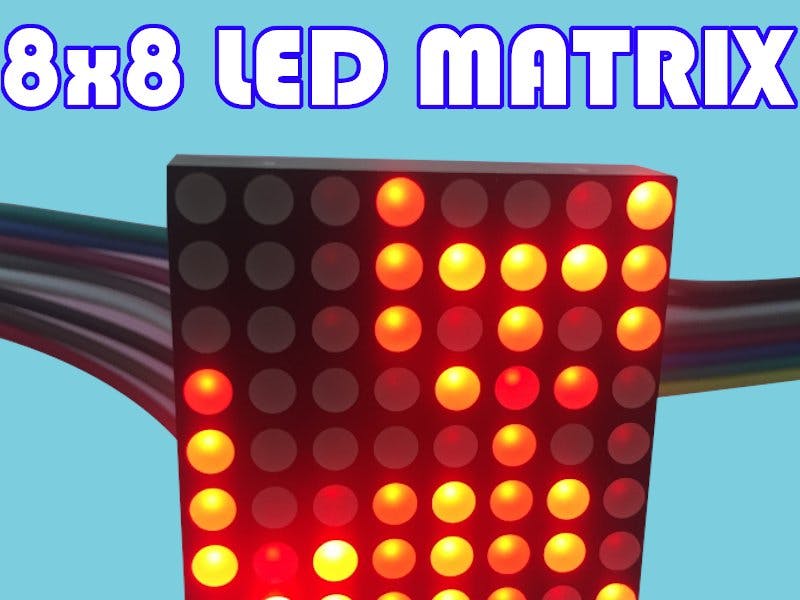 Controlling 8x8 LED matrix without drivers & libraries