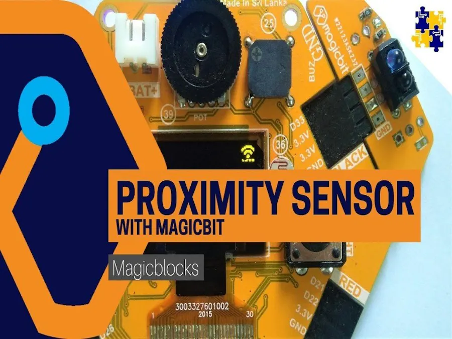 Make a Proximity Sensor with Magicbit [Magicblocks]